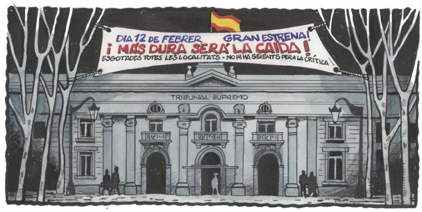 Grand Opening, February 12. 'The HarderThe Fall': 'Sold Out, No Seats For Any Critcism' (Ferreres, Ara)