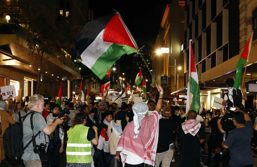 Thousands march in Meanjin/Brisbane on October 13 for justice Palestine