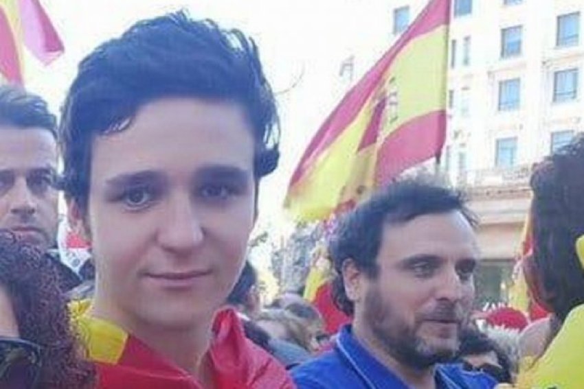 Froilan, King Philips' nephew and fourth in line to the throne, at the February 9 rally for Spanish unity called by the PP, Citizens and Vox