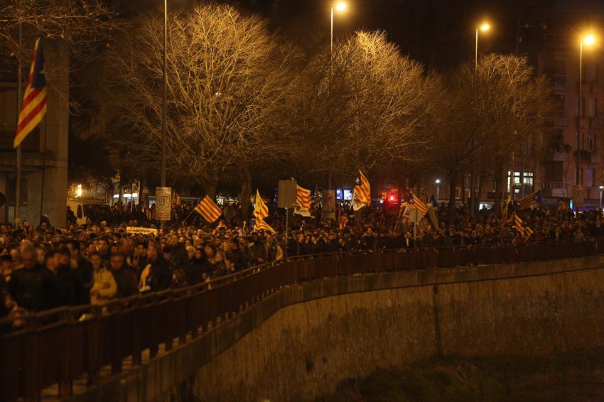 December 21, Girona: 70,000 marched in a city of 100,000, repeating the size of the October 3, 2017 demonstration against the police violence of October 1