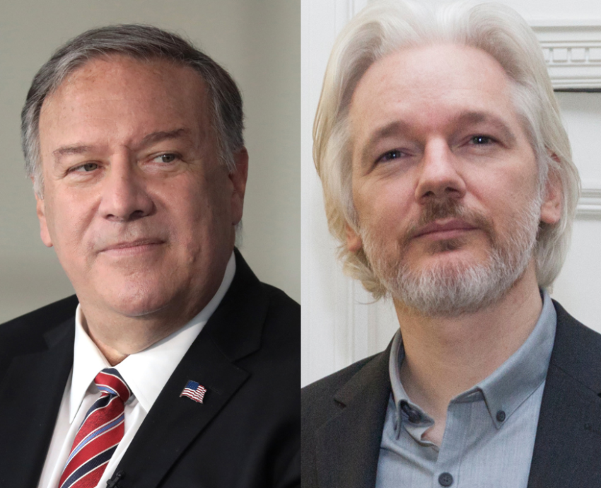Mike Pompeo and Julian Assange