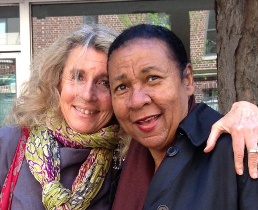 bell hooks, right, with zillah eisenstein. Photo: @ZEisenstein/Twitter