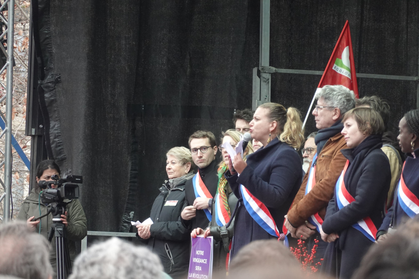 Kurdish protest in Paris cr Sarah Glynn