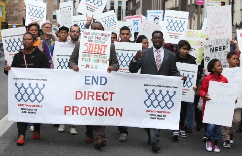 Protests across Ireland in solidarity with asylum seekers in Direct Provision (Credit: Niall Carson | The Journal)