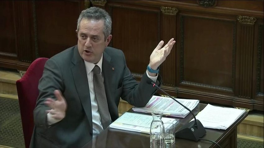 February 14: Former Catalan interior minister Joaquim Forn giving evidence