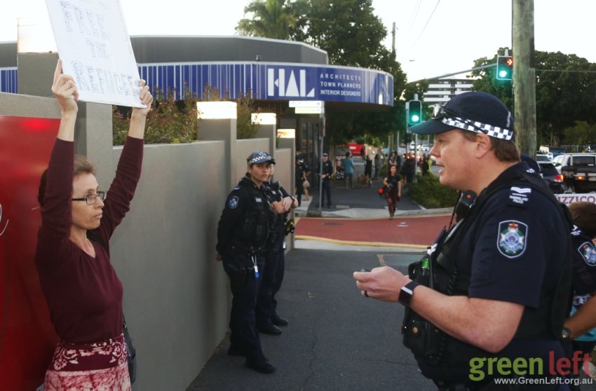 Kamala Emanuel harassed by police for holding a sign