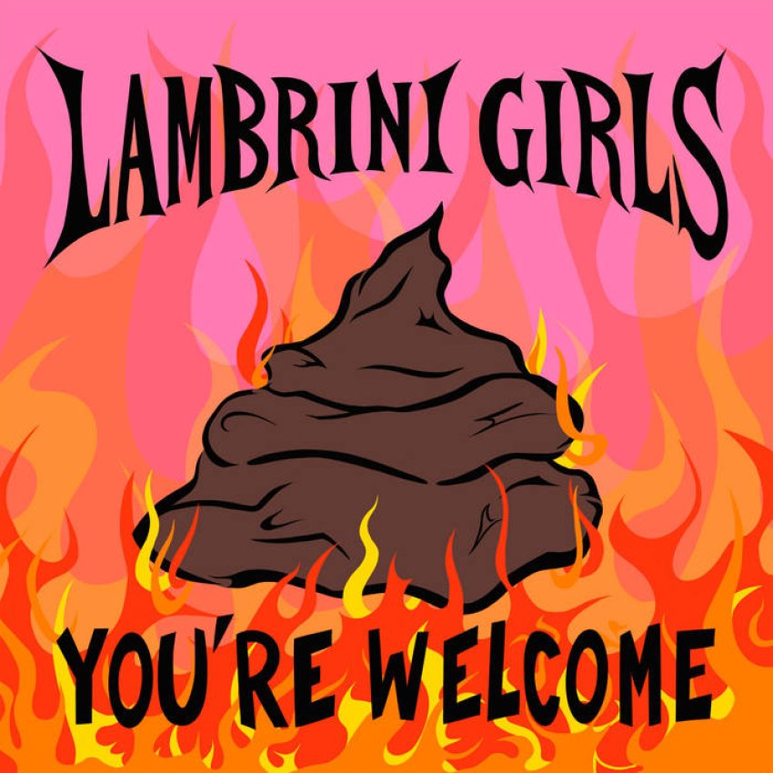 LAMBRINI GIRLS - YOU'RE WELCOME album sleeve