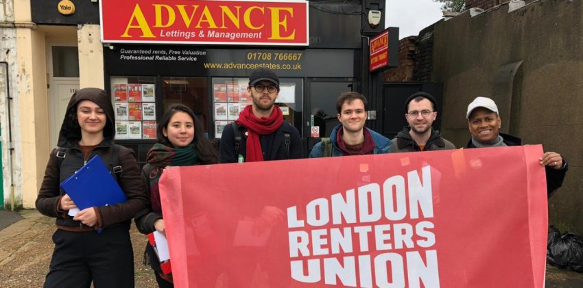 London Renters Union picket (Credit: Morning Star)