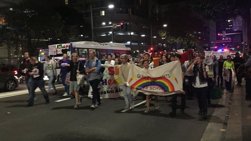 Marching for Safe Schools Sydney 2016