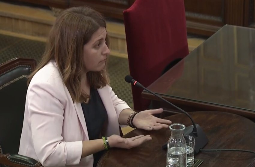 Marta Pascal, former general coordinator of the Catalan European Democratic Party (PDECat), testifies