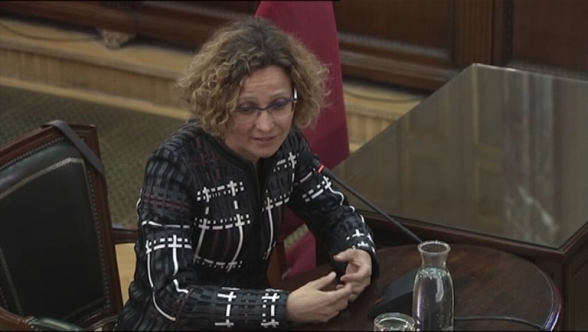 Former Catalan eductaion minister Meritxell Ruíz gives evidence