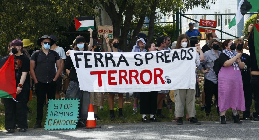 'Ferra spreads terror', January 24 picket at Ferra Engineering