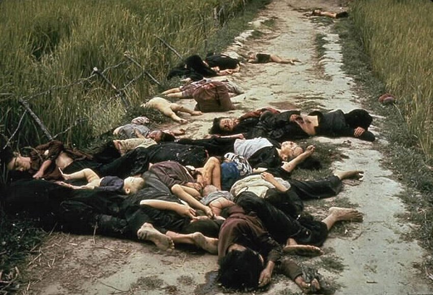 Civilians massacred by US forces. My Lai, Vietnam, 1968.