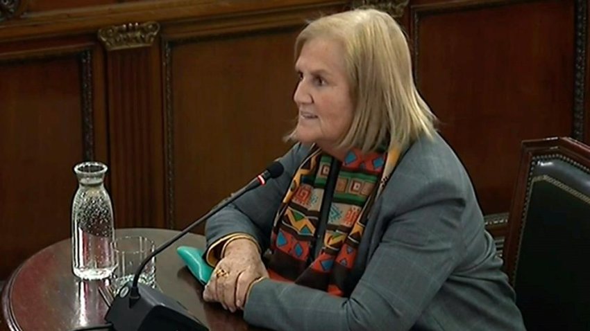 Former Catalan parliament speaker Núria de Gispert testifies
