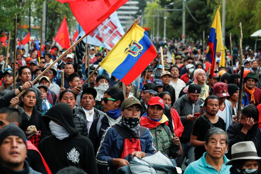 Protest against Moreno in Quito