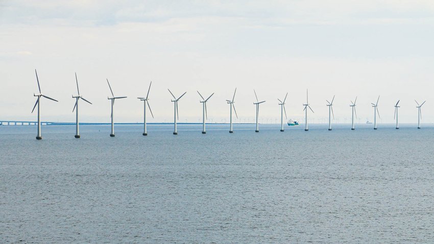 Middelgrunden offshore wind farm in Denmark