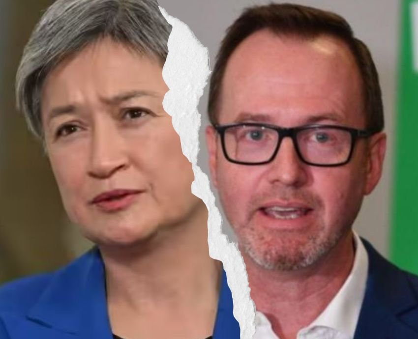 Foreign affairs minister Penny Wong and Greens spokesperson David Shoebridge