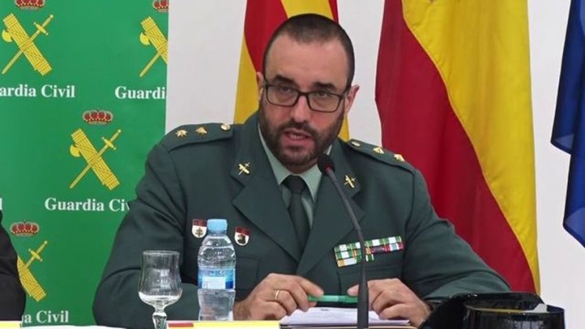 Civil Guard lieutenant-colonel Daniel Baena, head of legal police in Catalonia, who now claims he is not anti-Catalanist troll 'Tácito'