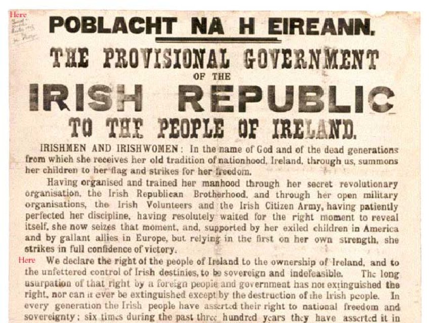 Proclamation of the Irish Republic