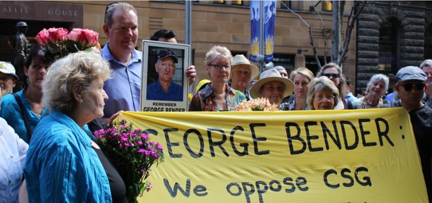 Sydney vigil for George Bender