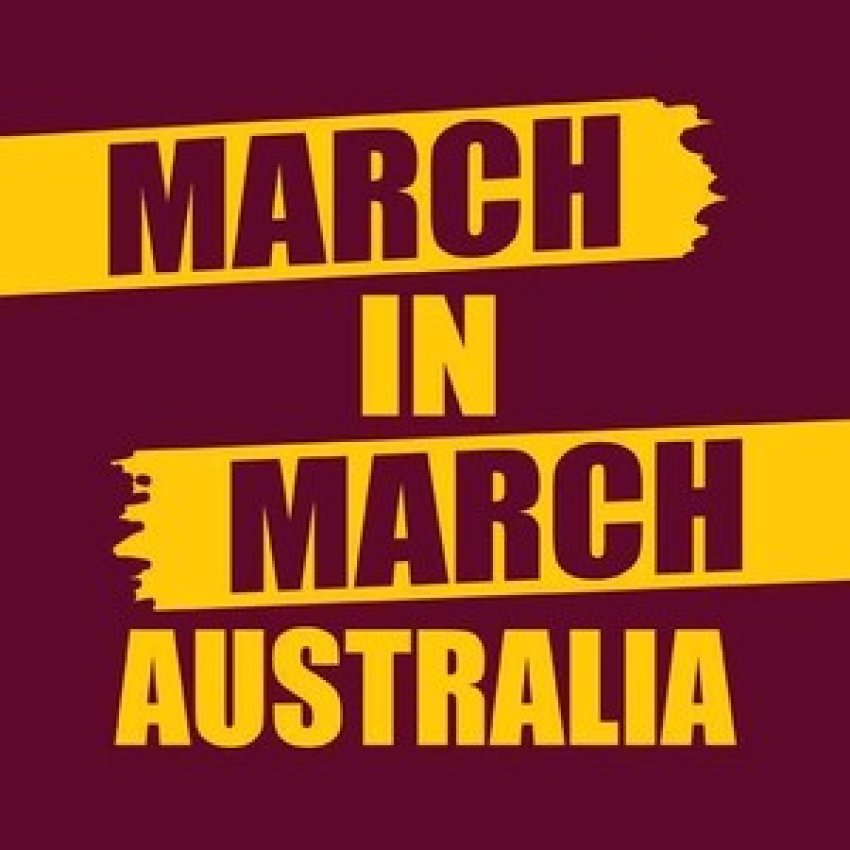 March in March graphic