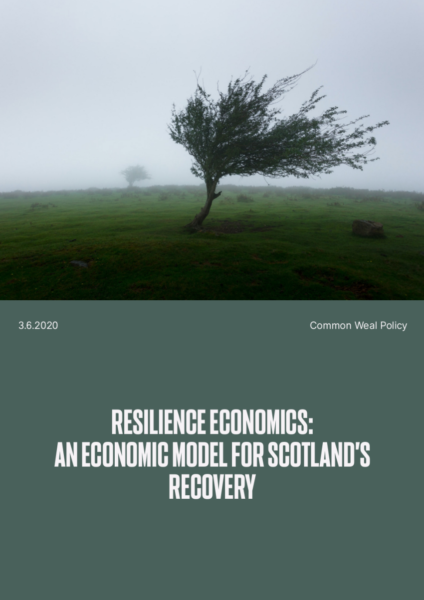 Resilience Economics' program for Scotland (link at end of article)