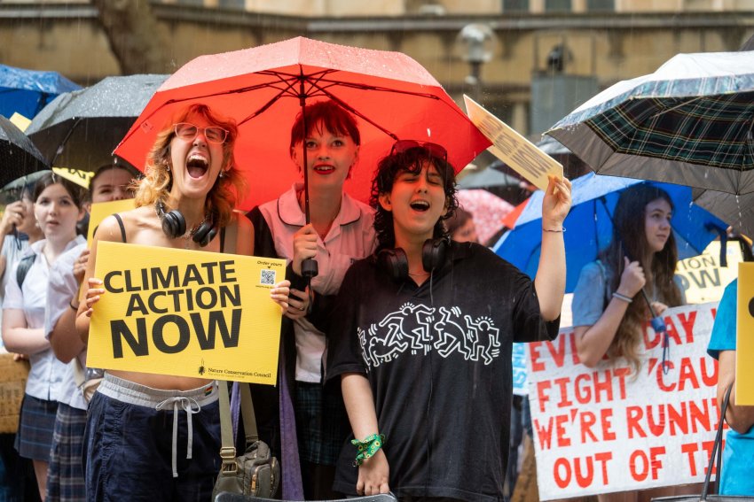 School strike for climate protest in Sydney