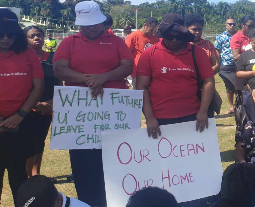 Fiji protests Fukushima waste cr Rowena Acraman