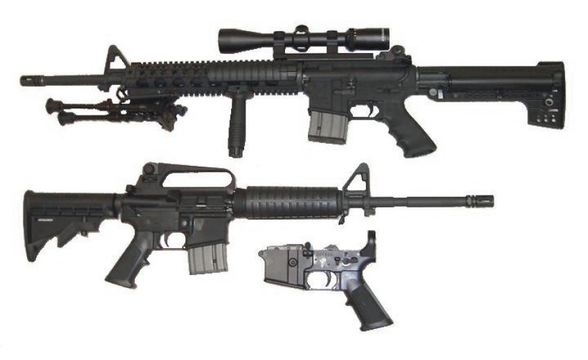 AR-15 style assault rifle