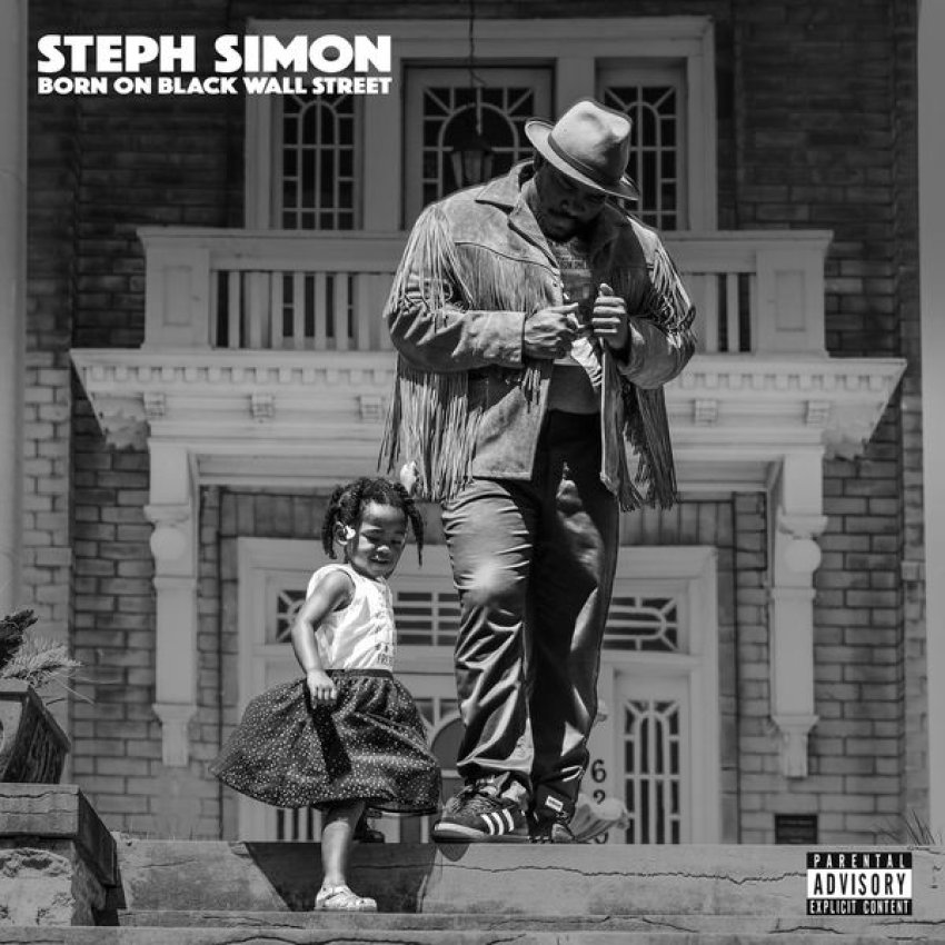 STEPH SIMON - BORN ON BLACK WALL STREET album artwork