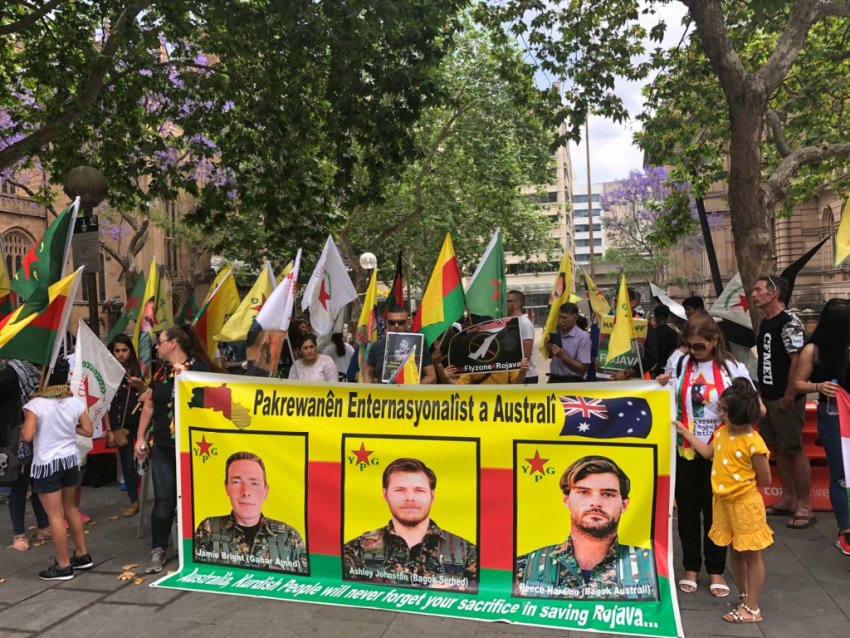 World Resistance Day for Rojava, Sydney, November 3. 