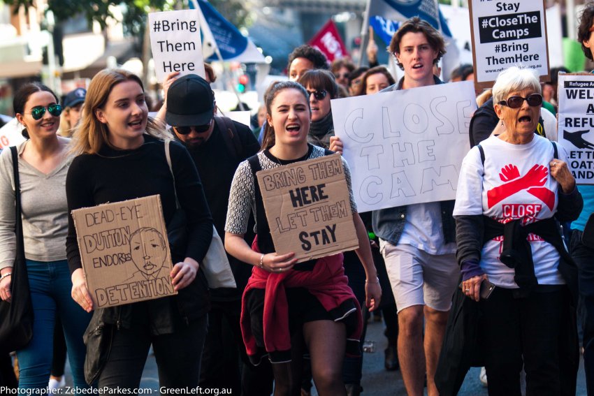 Close the camps rally Sydney 2016