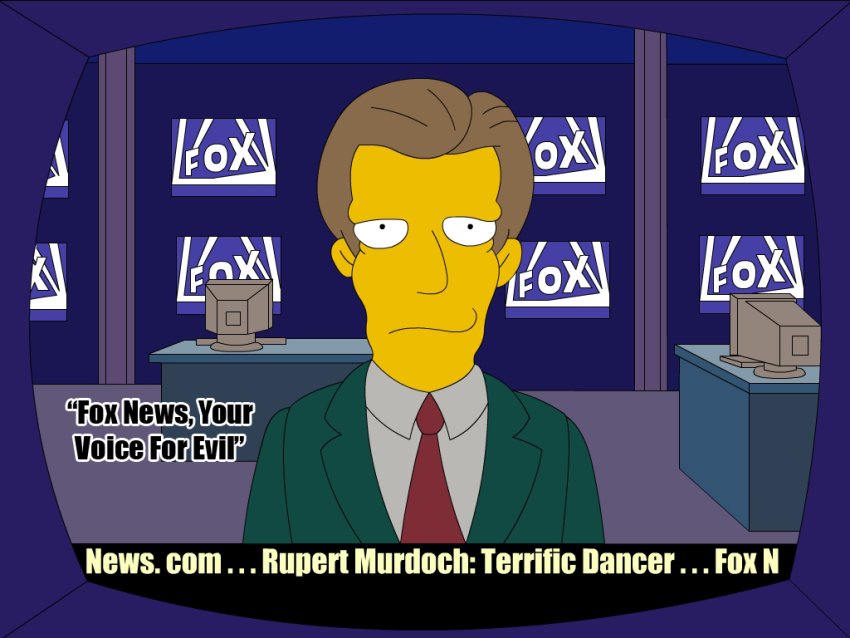 The Simpsons do Fox News.