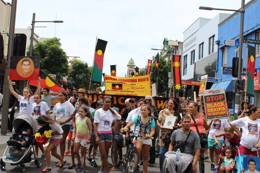 TJ Hickey march in Sydney