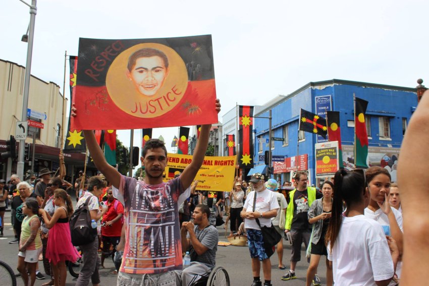 TJ Hickey march in Sydney