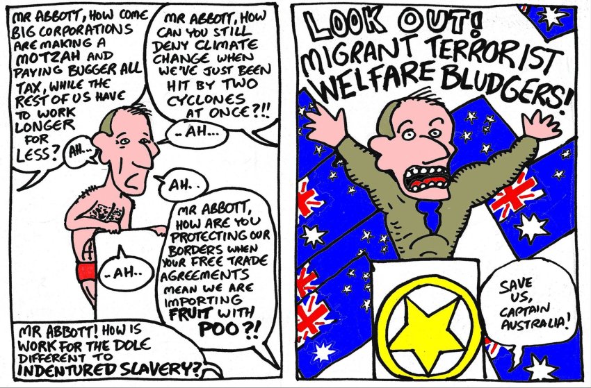 Tony Abbott as Captain Australia