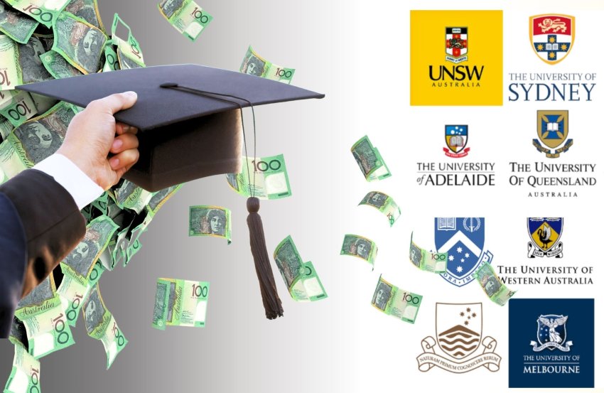 Australian universities graphic