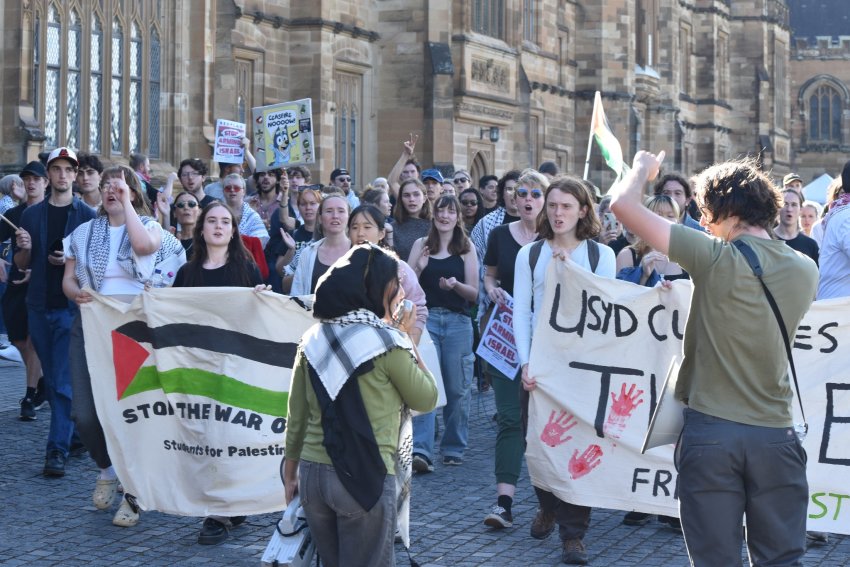 University of Sydney rally for Gaza