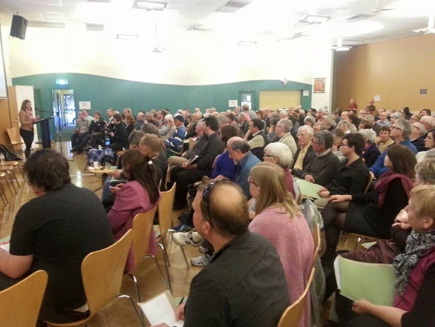 Crowd at a forum