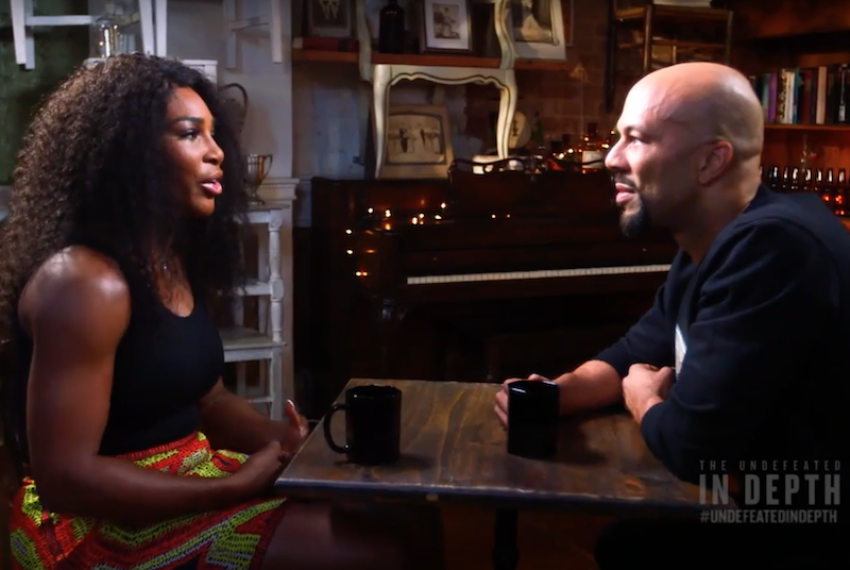 Serena Williams and Common discuss race, gender and sport in an ESPN interview.