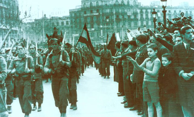 January 26, 1939: Francoist troops enter Barcelona