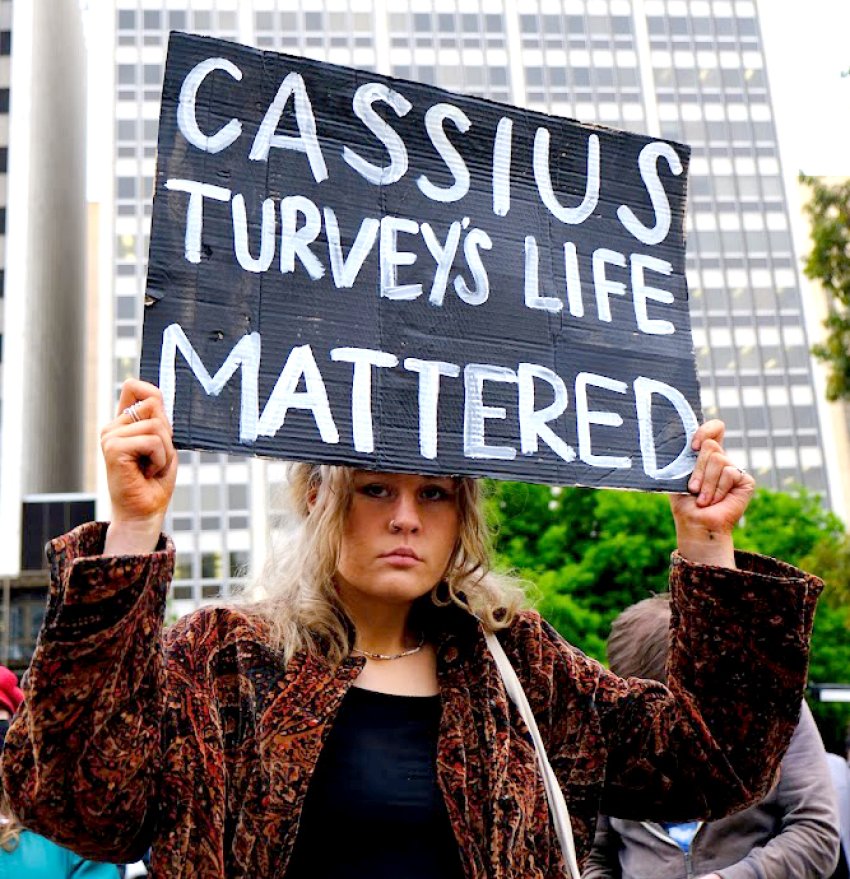Adelaide vigil for Cassis Turvey
