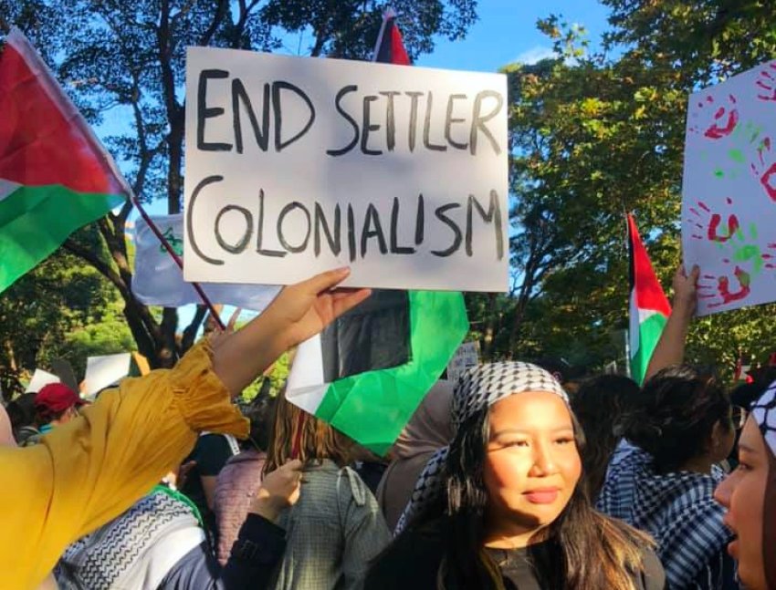 End settler colonialism, Sydney. Photo: Rachel Evans