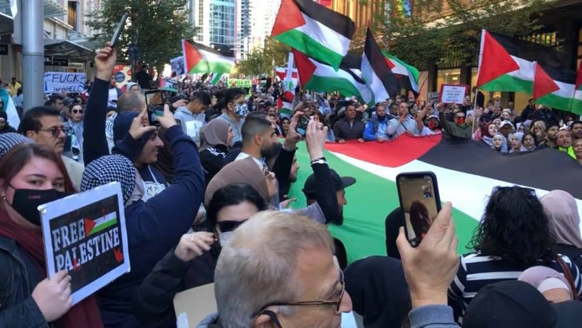 Free Palestine rally in Sydney