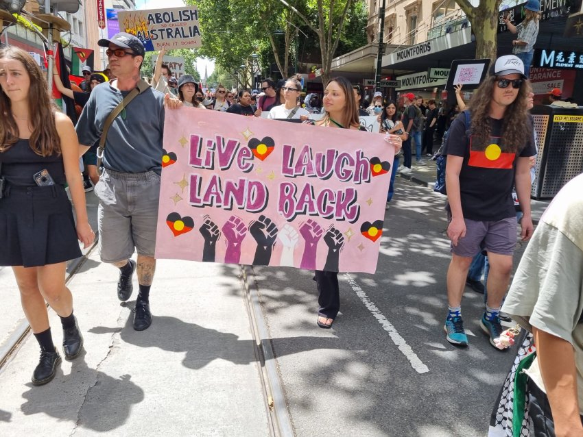 Live, laugh and land back, Naarm/Melbourne