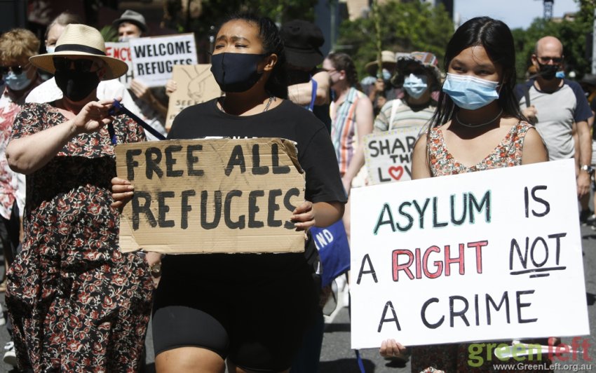 Free ALL refugees, Brisbane. Photo: Alex Bainbridge