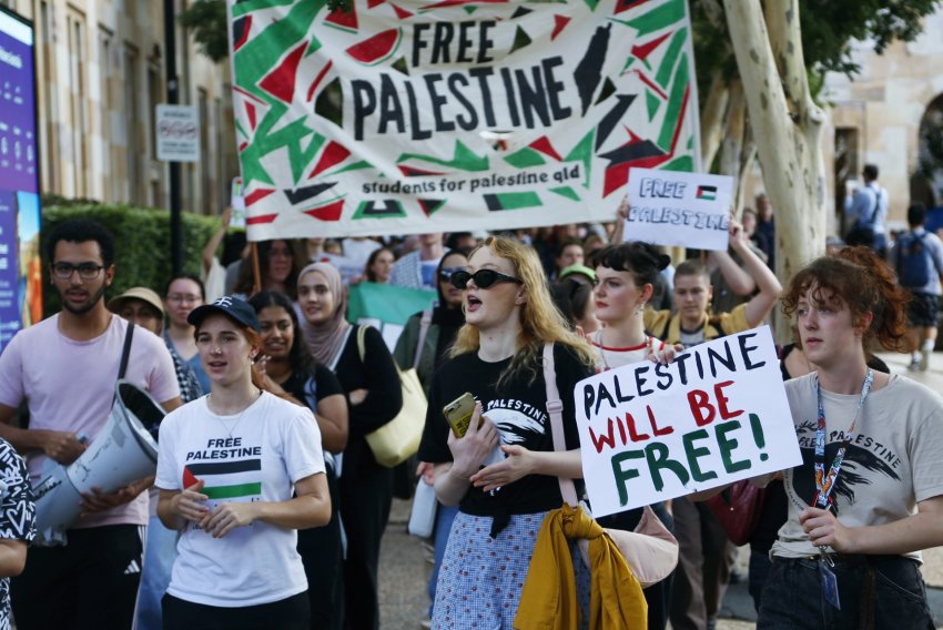 Palestine will be free: Student encampment begins at UQ