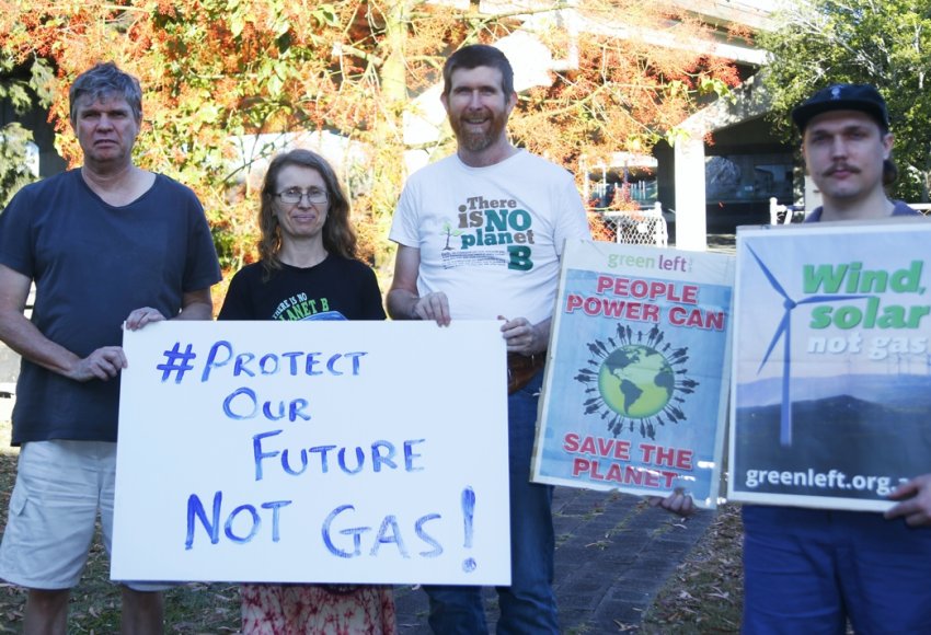 Protect our future not gas Brisbane action 28-11-20