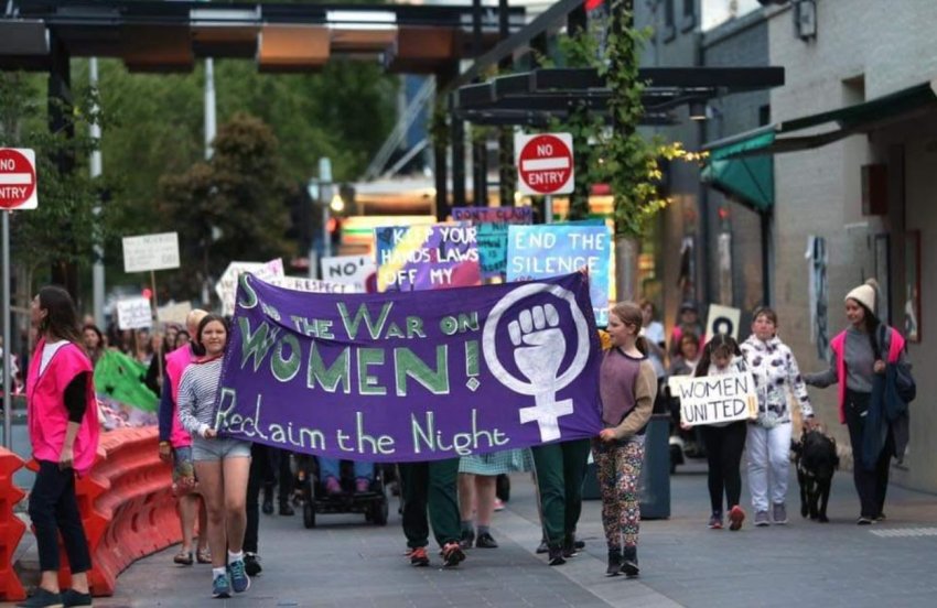 Reclaim the Night in Geelong on October 25. Photo: Sue Bull
