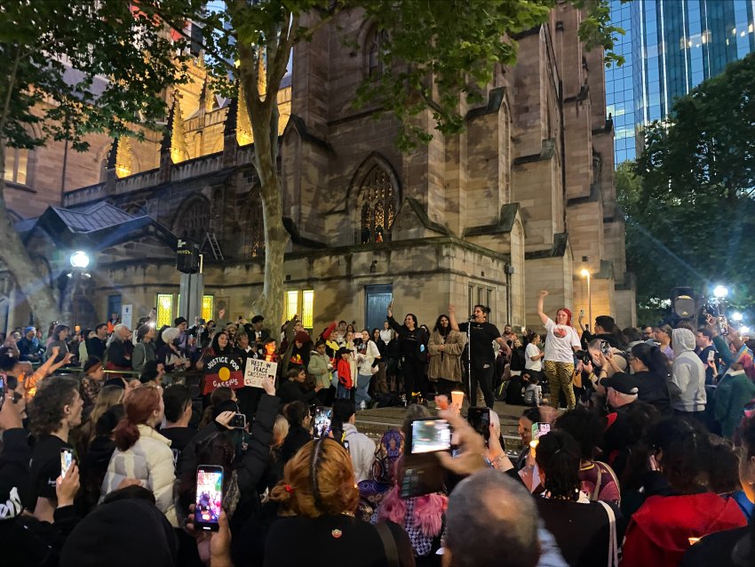 Sydney vigil for Cassius Turvey